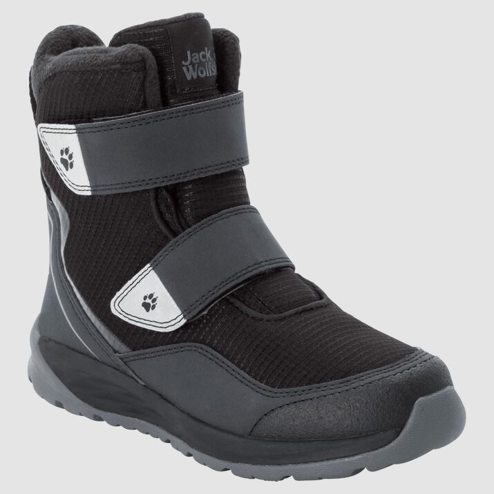 Jack Wolfskin Kids Polar Bear Texapore High Vc Waterproof Boots Black/Grey 459287BGP